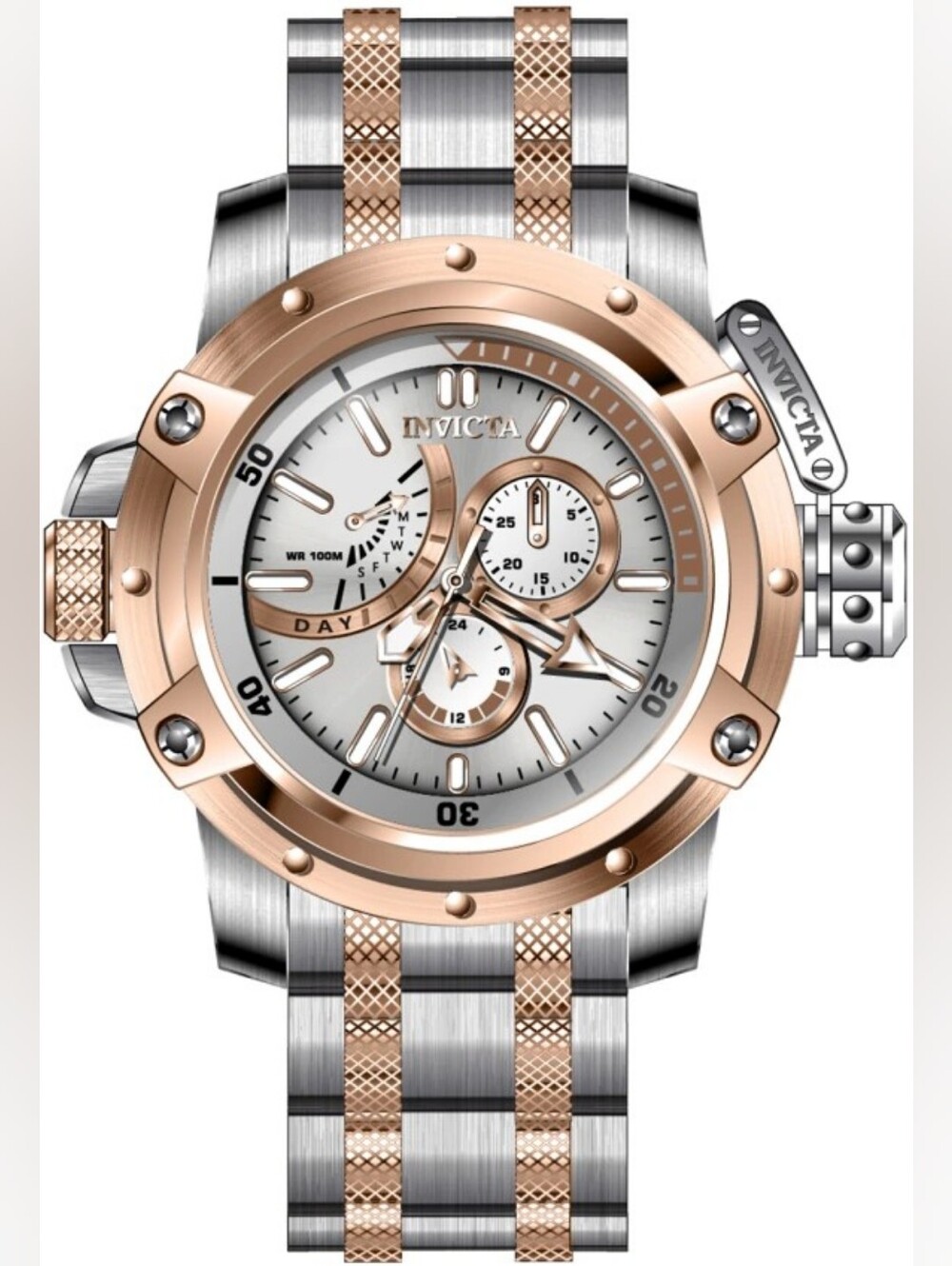 Invicta Coalition Forces Rose Gold And Silver Watch